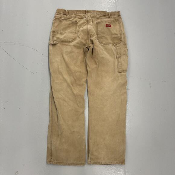 Vintage Y2k Dickies Tan Workwear Carpenter Jeans 38x32 - Picture 3 of 4